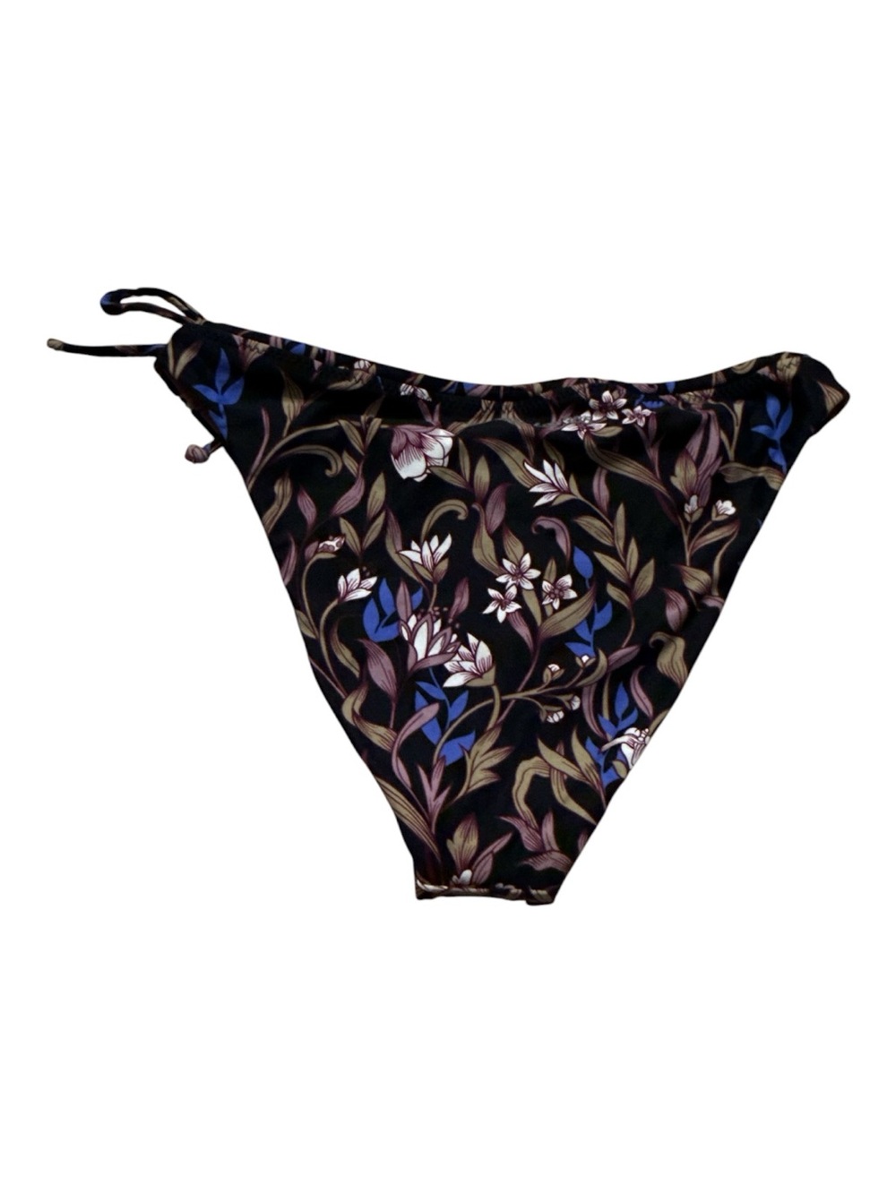 O'Neill Women's Black Floral Side-Tie Bikini Bottom Size Small NWT Cheeky - Picture 2 of 3